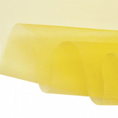 Фатин жесткий 16-68, 22 гр/м2, шир.180см, цвет жёлтый - купить в Каменске-Уральском. Цена 89.29 руб.
