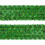 Тесьма с пайетками D4, шир. 35 мм/уп. 25+/-1 м, цвет зелёный - купить в Каменске-Уральском. Цена: 1 308.30 руб.