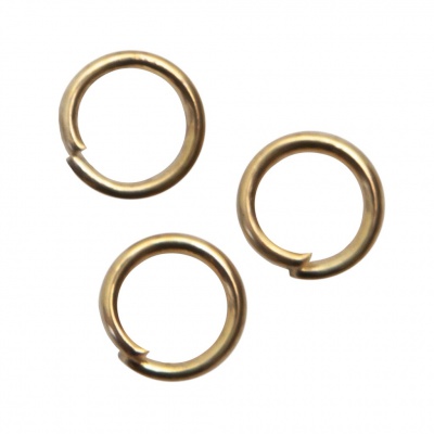 Кольцо  соединительное для бижутерии 5 мм, цв.-золото - купить в Каменске-Уральском. Цена: 0.44 руб.