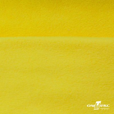 Флис DTY 14-0760, 240 г/м2, шир. 150 см, цвет яркий желтый - купить в Каменске-Уральском. Цена 640.46 руб.