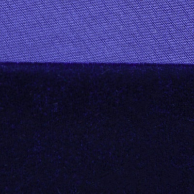 Бархат стрейч №14, 240 гр/м2, шир.160 см, (2,6 м/кг), цвет т.синий - купить в Каменске-Уральском. Цена 740.88 руб.