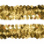 Тесьма с пайетками D16, шир. 30 мм/уп. 25+/-1 м, цвет золото - купить в Каменске-Уральском. Цена: 1 087.39 руб.