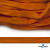 Шнур плетеный (плоский) d-12 мм, (уп.90+/-1м), 100% полиэстер, цв.267 - оранжевый - купить в Каменске-Уральском. Цена: 8.62 руб.