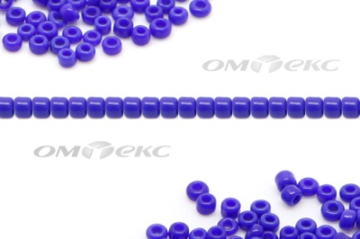 Бисер (ОS) 11/0 ( упак.100 гр) цв.48 - синий - купить в Каменске-Уральском. Цена: 48 руб.