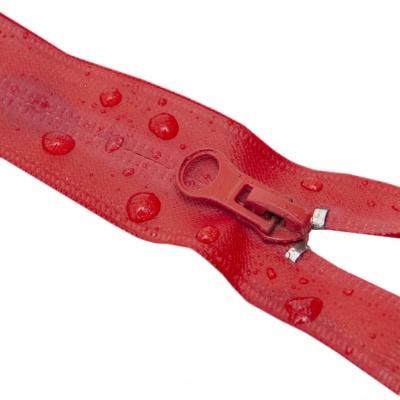 Молния водонепроницаемая PVC Т-7, 90 см, разъемная, цвет (820) красный - купить в Каменске-Уральском. Цена: 61.18 руб.
