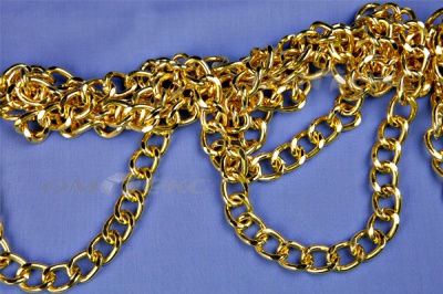 Цепь металл декоративная №11 (17*13) золото (10+/-1 м)  - купить в Каменске-Уральском. Цена: 1 341.87 руб.
