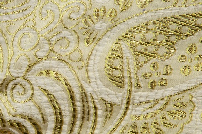 Ткань костюмная жаккард №5, 140 гр/м2, шир.150см, цвет золото - купить в Каменске-Уральском. Цена 383.29 руб.