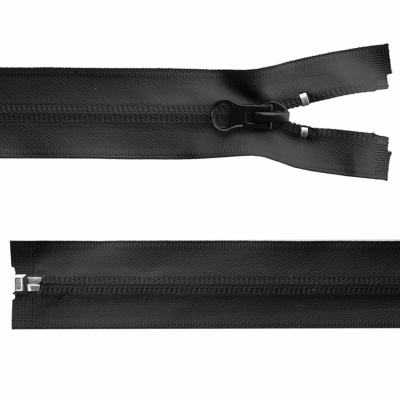 Молния водонепроницаемая PVC Т-7, 100 см, разъемная, цвет чёрный - купить в Каменске-Уральском. Цена: 61.89 руб.