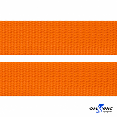 Оранжевый - цв.523 - Текстильная лента-стропа 550 гр/м2 ,100% пэ шир.50 мм (боб.50+/-1 м) - купить в Каменске-Уральском. Цена: 797.67 руб.