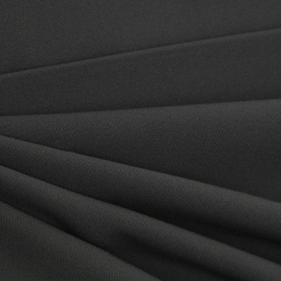 Костюмная ткань "Элис", 220 гр/м2, шир.150 см, цвет чёрный - купить в Каменске-Уральском. Цена 308 руб.