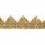 Тесьма металлизированная 0384-0240, шир. 40 мм/уп. 25+/-1 м, цвет золото - купить в Каменске-Уральском. Цена: 490.74 руб.