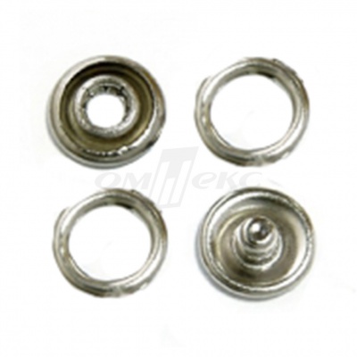 Кнопки рубашечные 10,5 мм никель New Star (кольцо) - купить в Каменске-Уральском. Цена: 5.80 руб.