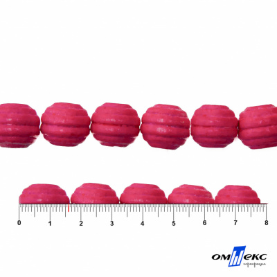0309-Бусины деревянные "ОмТекс", 16 мм, упак.50+/-3шт, цв.023-розовый - купить в Каменске-Уральском. Цена: 62.22 руб.
