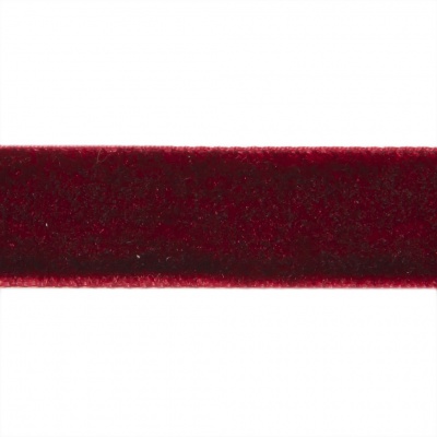 Лента бархатная нейлон, шир.12 мм, (упак. 45,7м), цв.240-бордо - купить в Каменске-Уральском. Цена: 396 руб.