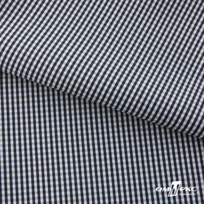 Ткань сорочечная Клетка Виши, 115 г/м2, 58% пэ,42% хл, шир.150 см, цв.6-черный, (арт.111) - купить в Каменске-Уральском. Цена 306.69 руб.