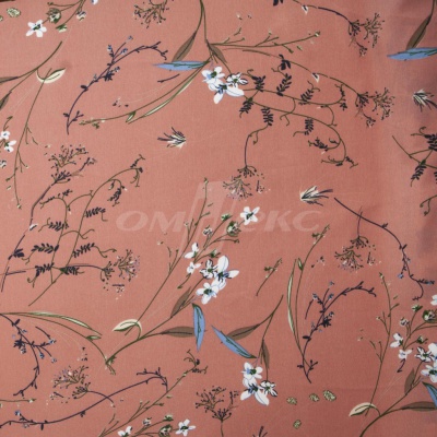 Плательная ткань "Фламенко" 2.1, 80 гр/м2, шир.150 см, принт растительный - купить в Каменске-Уральском. Цена 311.05 руб.