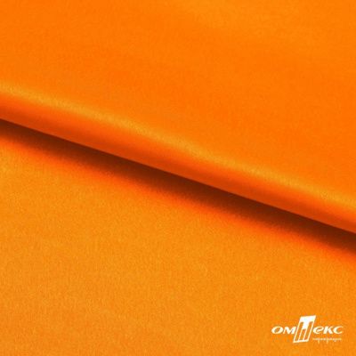 Поли креп-сатин 15-1263, 125 (+/-5) гр/м2, шир.150см, цвет оранжевый - купить в Каменске-Уральском. Цена 155.57 руб.