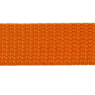 Стропа текстильная, шир. 25 мм (в нам. 50+/-1 ярд), цвет оранжевый - купить в Каменске-Уральском. Цена: 409.94 руб.