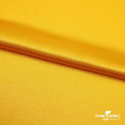 Поли креп-сатин 13-0859, 125 (+/-5) гр/м2, шир.150см, цвет жёлтый - купить в Каменске-Уральском. Цена 155.57 руб.