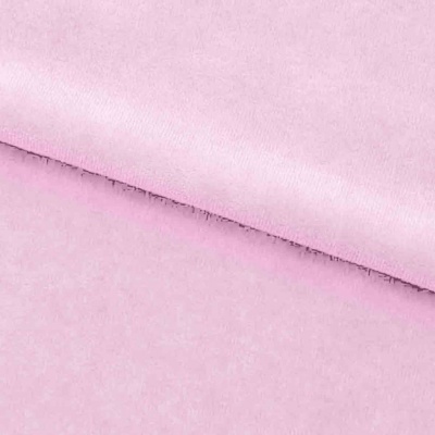 Велюр JS LIGHT 1, 220 гр/м2, шир.150 см, (3,3 м/кг), цвет бл.розовый - купить в Каменске-Уральском. Цена 1 055.34 руб.