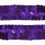 Тесьма с пайетками 12, шир. 20 мм/уп. 25+/-1 м, цвет фиолет - купить в Каменске-Уральском. Цена: 778.19 руб.