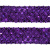 Тесьма с пайетками 12, шир. 35 мм/уп. 25+/-1 м, цвет фиолет - купить в Каменске-Уральском. Цена: 1 308.30 руб.