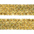 Тесьма с пайетками D16, шир. 35 мм/уп. 25+/-1 м, цвет золото - купить в Каменске-Уральском. Цена: 1 281.60 руб.