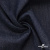 Ткань костюмная "Джинс" с начесом, 320 г/м2, 80% хлопок 20%полиэстер, шир. 160 см, т.синий - купить в Каменске-Уральском. Цена 492.24 руб.