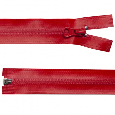 Молния водонепроницаемая PVC Т-7, 90 см, разъемная, цвет (820) красный - купить в Каменске-Уральском. Цена: 61.18 руб.