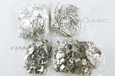 Крючки брючные 4 шипа "Стром" 144 шт. никель - купить в Каменске-Уральском. Цена: 383.97 руб.