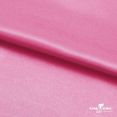 Поли креп-сатин 15-2215, 125 (+/-5) гр/м2, шир.150см, цвет розовый - купить в Каменске-Уральском. Цена 155.57 руб.