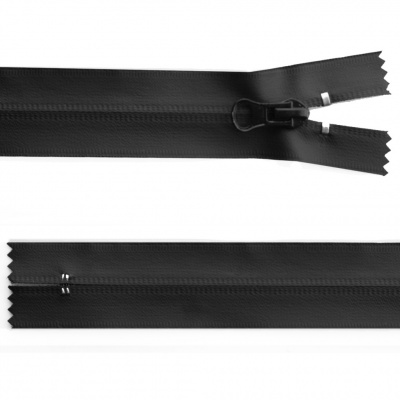 Молния водонепроницаемая PVC Т-7, 18 см, неразъемная, цвет чёрный - купить в Каменске-Уральском. Цена: 21.20 руб.