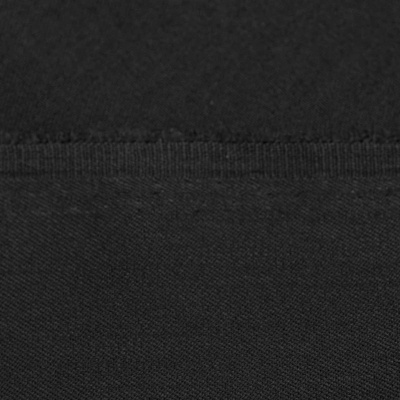 Костюмная ткань с вискозой "Рошель", 250 гр/м2, шир.150см, цвет чёрный - купить в Каменске-Уральском. Цена 438.12 руб.