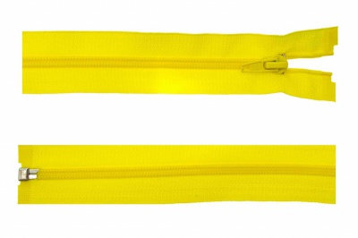 Спиральная молния Т5 131, 90 см, автомат, цвет жёлтый - купить в Каменске-Уральском. Цена: 14.20 руб.