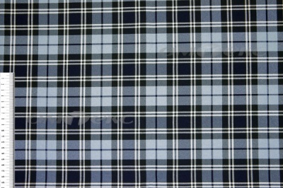 Ткань костюмная клетка Т7274 2004, 220 гр/м2, шир.150см, цвет т.синий/гол/бел - купить в Каменске-Уральском. Цена 