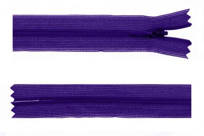 Молния потайная Т3 866, 50 см, капрон, цвет фиолетовый - купить в Каменске-Уральском. Цена: 8.62 руб.