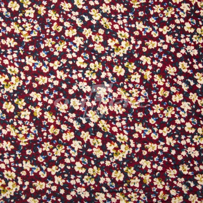 Плательная ткань "Софи" 5.1, 75 гр/м2, шир.150 см, принт растительный - купить в Каменске-Уральском. Цена 243.96 руб.