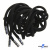 Шнурки #107-05, круглые 130 см, декор.наконечник, цв.чёрный - купить в Каменске-Уральском. Цена: 22.56 руб.