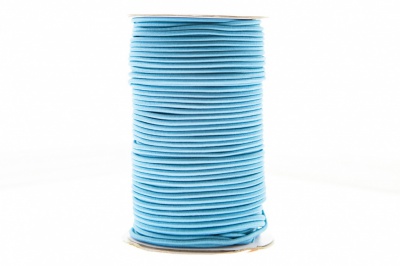 0370-1301-Шнур эластичный 3 мм, (уп.100+/-1м), цв.168 - голубой - купить в Каменске-Уральском. Цена: 459.62 руб.