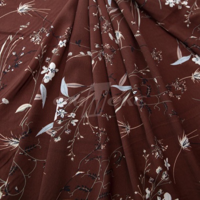 Плательная ткань "Фламенко" 2.2, 80 гр/м2, шир.150 см, принт растительный - купить в Каменске-Уральском. Цена 239.03 руб.
