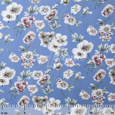Плательная ткань "Фламенко" 12.1, 80 гр/м2, шир.150 см, принт растительный - купить в Каменске-Уральском. Цена 243.96 руб.