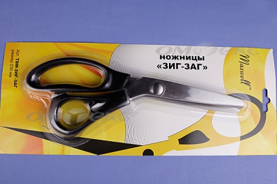 Ножницы ЗИГ-ЗАГ "MAXWELL" 230 мм - купить в Каменске-Уральском. Цена: 1 041.25 руб.