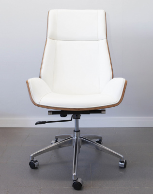 Кресло из натуральной кожи, каркас дерево арт. FX-BC06 - купить в Каменске-Уральском. Цена 34 820.52 руб.