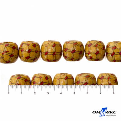 0189-Бусины деревянные "ОмТекс", 17 мм, упак.50+/-3шт - купить в Каменске-Уральском. Цена: 83.66 руб.