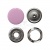Кнопка рубашечная (закрытая) 9,5мм - эмаль, цв.003 - розовый - купить в Каменске-Уральском. Цена: 5.74 руб.