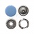 Кнопка рубашечная (закрытая) 9,5мм - эмаль, цв.182 - св.голубой - купить в Каменске-Уральском. Цена: 5.74 руб.