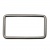 Рамка металлическая прямоугольная, 40 х 15 мм- тём.никель - купить в Каменске-Уральском. Цена: 4.60 руб.