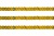Пайетки "ОмТекс" на нитях, SILVER SHINING, 6 мм F / упак.91+/-1м, цв. 48 - золото - купить в Каменске-Уральском. Цена: 356.19 руб.