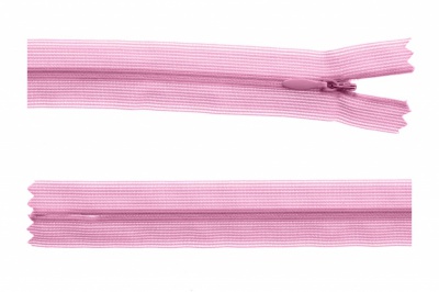 Молния потайная Т3 513, 60 см, капрон, цвет св.розовый - купить в Каменске-Уральском. Цена: 10.13 руб.