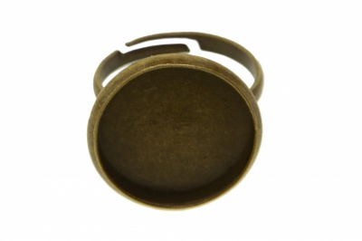 Заготовка для рукоделия металлическая фигурная для кольца 15мм - купить в Каменске-Уральском. Цена: 7.44 руб.